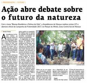 Read more about the article Em Tempo – Ação abre debate sobre o futuro da natureza