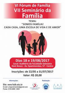 Read more about the article Jornalismo Rio Mar: Inscrições para o 4. Fórum e 6. Seminário das Famílias encerram hoje