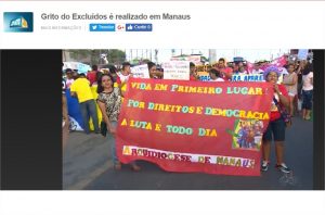 Read more about the article Jornal do Amazonas – Grito do Excluídos é realizado em Manaus