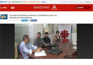 Read more about the article Bom Dia Amazônia – Conselho de Direitos Humanos visita Manaus para ver situação de Venezuelanos