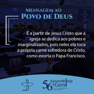 Read more about the article MENSAGEM DA CONFERÊNCIA NACIONAL DOS BISPOS DO BRASIL AO POVO DE DEUS