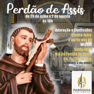 Read more about the article Nesta sexta – feira dia 2 de Agosto, a igreja concede o “Perdão de Assis”