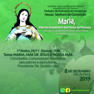 Read more about the article Festejos em honra a padroeira do Amazonas iniciam dia 29 de Novembro