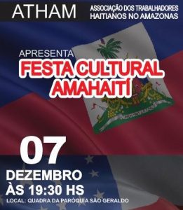 Read more about the article Festa Cultural AMAHAITÍ que dá visibilidade a Cultura Haitiana acontece dia 7 de Dezembro na Paróquia São Geraldo