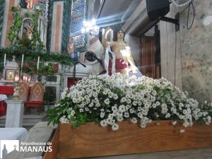 Read more about the article Fiéis participam do encerramento do novenário de São Sebastião com missa e arraial