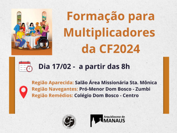 Read more about the article Formação sobre a Campanha da Fraternidade 2024 acontece  nas regiões episcopais