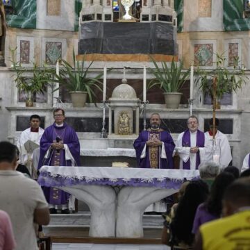 Paróquia São Sebastião, no Centro de Manaus, acolhe o novo pároco, Frei Eduardo Silva
